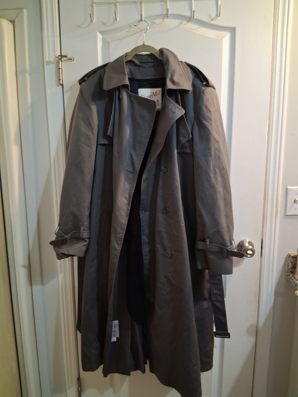 Vintage ClipperMist Gray Trench Coat